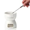 com-four® Premium Schokoladenfondue-Set - Keramikschale mit Produktbild-Vorschau 5