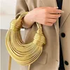 Handtaschen Brot Frauen Clutch Top Griff Satchel Schulter Produktbild-Vorschau 6