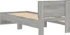 vidaXL Bettgestell mit Kopfteil Grau Sonoma 90x200 cm Produktbild-Vorschau 8