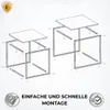 FORTENA Couchtisch 2er Set Quadratisch Weiß Schwarz – Produktbild-Vorschau 11