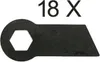 18 X lames de rechange de scarificateur pour Pattfield Voir les images du produit 2