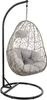 A hanging egg chair with cushions on a white background. Náhled obrázku produktu