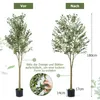 COSTWAY Olivier artificiel, plante artificielle 180 cm, Voir les images du produit 3