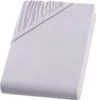 Jersey Spannbettlaken Topper Bettlaken 200x200 cm Silber Produktbild-Vorschau 2