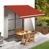 vidaXL Toile de store orange & marron 400x300 cm Voir les images du produit 2