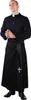 A man dressed as a priest, holding rosary beads. Produktbild-Vorschau
