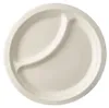 Teller, Zuckerrohr "pure" 2-geteilt Ø 23 cm · 2 cm weiss Produktbild-Vorschau 2