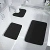 OKWISH 3 Stück Badteppich Badematten Set Waschbar Produktbild-Vorschau 1