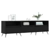 vidaXL Szafka pod TV czarna 150x30x44,5 cm materiał Podgląd zdjęcia produktu 3
