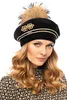 Vivisence dámský baret s bambulí elegantní zimní čepice Náhled obrázku produktu 2