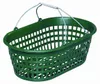 Gartenkorb 15 kg, grün, oval, mit Doppelklappbügel Produktbild-Vorschau 2