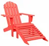 vidaXL Záhradná stolička Adirondack s podnožkou z masívneho Náhľad obrázku produktu 7