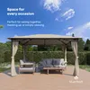 Blumfeldt Mondo Pavillon 3x4 – stalowa rama, z zasłonami, Podgląd zdjęcia produktu 2