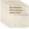 com-four® 6x Bäckerleinen, Seihtuch, Passiertuch, Produktbild-Vorschau 1