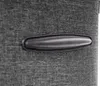 A close-up shot of a handle on a dark grey fabric suitcase. Náhled obrázku produktu