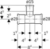 Geberit 31209 Mapress Edelstahl T-Stück reduziert Produktbild-Vorschau 4