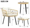 Flieks Rattan Gartenlounge-Set Gartenmöbelset 2-4 Personen, Produktbild-Vorschau 7