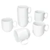 6er Set Tommy Kaffeebecher 220ml weiß Porzellan 6 Personen Produktbild-Vorschau 1