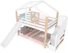 Letto a castello Merax 90x200cm, con scivolo e scaletta di Anteprima dell’immagine prodotto 10