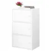 Grande commode moderne blanche de style rétro-loft Voir les images du produit 1