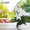 Lacers SMARAGDLINE künstliche Lilien weiß 65cm - Dekorative Produktbild-Vorschau 4