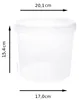 BenBow secchio con coperchio 3L x100 Trasparente - Anteprima dell’immagine prodotto 4