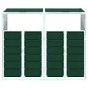 vidaXL Odpadkový box na 2 tony zelený 144x81x113 cm oceľ Náhľad obrázku produktu 5