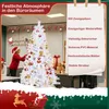XINZI 240cm Künstlicher Weihnachtsbaum Weiß PVC – Schwer Produktbild-Vorschau 8