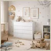 YUMEBLY Kommode mit 8 Schubladen | 100x97x40 cm | Schrank Produktbild-Vorschau 5
