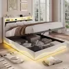 Boxspringbed 140x200 cm met hydraulische opbergruimte, Productafbeelding-voorbeeld 1