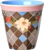 Set di 6 tazze in melamina Rice - Stampa pavone e fiori Anteprima dell’immagine prodotto 3