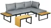 Outsunny 3-tlg. Gartenmöbel-Set, Balkonmöbel mit Sitzkissen Produktbild-Vorschau 1