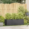 vidaXL Fioriera nera 120 x 40 x 40 cm Acciaio laminato a Anteprima dell’immagine prodotto 3