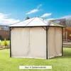 4 Ersatzvorhänge für 3x3m Pavillons, robust, für Stangen Produktbild-Vorschau 4