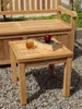 Teak Beistelltisch klein 50x50x45 cm, Massivholz Produktbild-Vorschau 5
