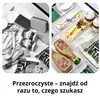 Zestaw 25 organizerów do szuflad – przezroczyste plastikowe Podgląd zdjęcia produktu 3