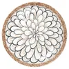 Clayre & Eef Assiette à déjeuner Ø 21x3 cm Blanc Marron Voir les images du produit 1