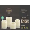 X4-LIFE 4er-Set LED 3D-Docht Echtwachskerzen mit Timer Produktbild-Vorschau 3