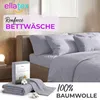 EllaTex Renforcé Bettwäsche 200x200 + 2x 80x80 cm Baumwolle Produktbild-Vorschau 2