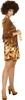 W4337-38 braun-bunt Damen Hippie Kostüm Kleid Gr.38 Produktbild-Vorschau 2