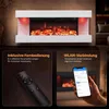 COSTWAY, chimenea eléctrica de 32 pulgadas, de 3 lados, Vista previa de la imagen del producto 8