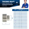 tecuro Stopfen mit Vierkant Edelstahl V4A (AISI 316), AG 1 Produktbild-Vorschau 4