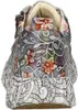 The back view of a single shoe with a floral and abstract pattern. Produktbild-Vorschau