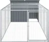 vidaXL Psia búda s výbehom Antracit 153x396x110 cm Náhľad obrázku produktu 5