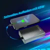 Extralink Powerbank 20000mAh 45W USB-C Silber Fast Charge Produktbild-Vorschau 3