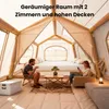 Meulbaty Camping Zelt Sufblasbar mit Kaminöffnung 12per Produktbild-Vorschau 3