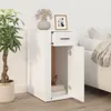 vidaXL Büroschrank Hochglanz-Weiß 40x49x75 cm Holzwerkstoff Produktbild-Vorschau 3