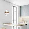 Glasuhr Wanduhr Küchenuhr Echt-Glas 30fi cm Wasser orange Produktbild-Vorschau 5