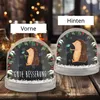 Mr. & Mrs. Panda Schneekugel Weihnachten Igel Blumen - Produktbild-Vorschau 5