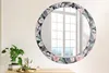 Ø80cm Spiegel - Glasrahmen mit Aufdruck - Wandspiegel Produktbild-Vorschau 2